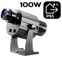 Projektor reklamowy LED GOBO mocny IP65 zewnętrzny 100W kolorowe logo laser