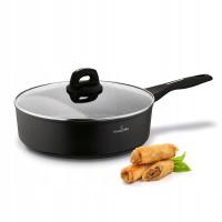 Сковорода глубокая индукционная антипригарная крышка Starke Pro Sesar 28 см