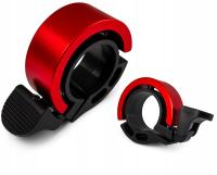 Manualny dzwonek rowerowy aluminiowy CZERWONY (ZR06)