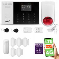 Alarm bezprzewodowy WiFi + GSM 4G LTE z aplikacją TUYA , HUXGO HXA005 4G
