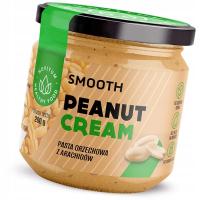 MASŁO ORZECHOWE Arachidowe gładkie 100% Naturalne w szkle Bez Cukru 200g