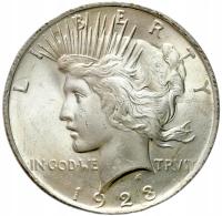 USA. 1 dolar 1923 Peace – SREBRO - PIĘKNY