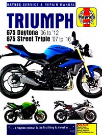 Triumph 675 Daytona & Street Triple 2006-2016 Haynes