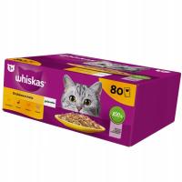 Karma mokra dla kota Whiskas Drób w sosie Galaretka Mix 80x85g