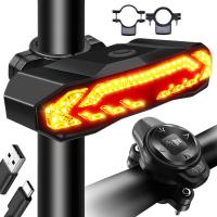 СВЕТОДИОДНЫЙ ЗАДНИЙ ФОНАРЬ ДЛЯ ВЕЛОСИПЕДА, СТОП-СИГНАЛ, USB БЕСПРОВОДНОЙ ПУЛЬТ ДИСТАНЦИОННОГО УПРАВЛЕНИЯ, МИГАЛКА