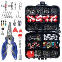 Набор рыболовных принадлежностей инструменты 265 шт для рыболовных крючков чехол