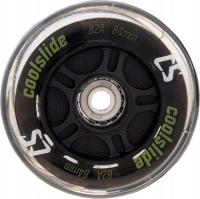 COOLSLIDE роликовые коньки колеса светящиеся светодиодные колеса 84 мм черный 4 шт