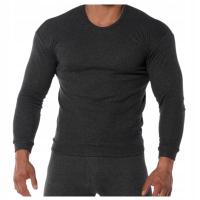Bluzka Męska Z Długim Rękawem Koszulka Bawełniana Termiczna Ocieplana