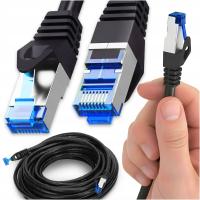 Patchcord Montis S/FTP 6a RJ45 / RJ45 10 m czarny