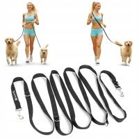 SMYCZ DLA PSA MOCNA TAŚMA 5M TRENINGOWA PRZEPINANA DŁUGA REGULOWANA TRESURY