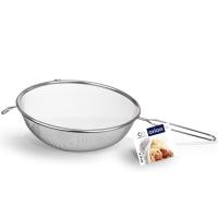 Sitko KUCHENNE stalowe cedzak z uchwytem do odcedzania przesiewania 14 cm