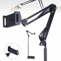 UCHWYT NA 4,5-13 CALI TELEFON I TABLET Z REGULOWANYM ELASTYCZNYM RAMIENIEM