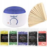 Набор для депиляции нагреватель твердый воск 5X100 г