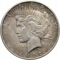 USA, 1 dolar 1922, stan 3, San Francisco