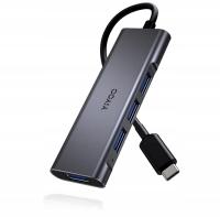 HUB ROZGAŁĘŹNIK USB C 3.0 na 4 USB AKTYWNY SZYBKI