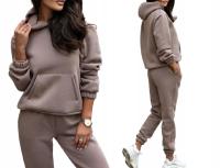 Спортивный костюм спортивный костюм утепленные брюки толстовка удобный продукт польский D13