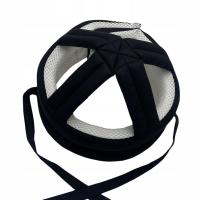 Osób starszych Ochronny kapelusz na głowę Oddychający Anti Fall dla dorosłych Stary czarny