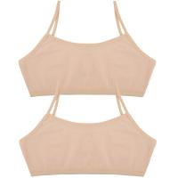 Biustonosz Stanik Top Dziecięcy Dla Dziewczynek 158-164 Bawełna Beż
