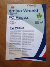 PROGRAM AMICA WRONKI-FC VADUZ 10.08.2000 R