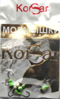 Мормыши Корсар набор из 5 штук. CSR4