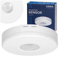 Czujnik Ruchu Zewnętrzny Sufitowy PIR LED Ultra Płaski 2000W 360° IP65