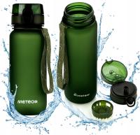 Szczelna Butelka Bidon Sportowy z Ustnikiem 650ml Tritan Na Trening Zielony