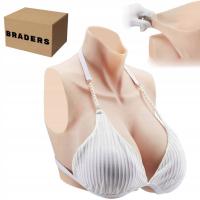 Realistyczne Silikonowe Piersi Rozm H Kość Słoniowa Do Cosplay i Drag Show