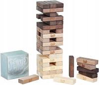 GRA JENGA ORYGINALNA HASBRO RUSTIC chwiejąca wieża gra zręcznościowa +6 lat