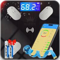 Тонкий 180KG Smart 25IN1 Bluetooth аналитические весы для ванной ANDROID / iOs