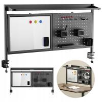 Organizer biurkowy Ergo Office ER-301 B z tablicą magnetyczną, czarny