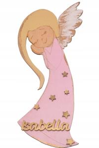 EKO DEKORY - ANIOŁEK NA SZCZĘŚCIE - EKO ZAWIESZKA + IMIĘ