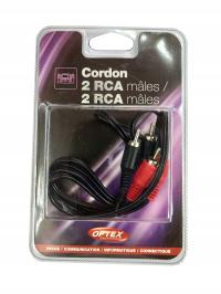 Kabel Component video Optex 2x RCA Male 120 cm 1,2 m