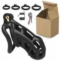 КЛЕТКА ДЛЯ ПЕНИСА ПОЯС ВЕРНОСТИ С ЗАМКОМ ДЛЯ КЛЮЧЕЙ БДСМ ЦЕЛОМУДРИЕ КЛЕТКА L