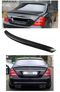 Спойлер багажника MERCEDES W221 2002-2013 AMG LOOK черный глянец / фортепиано