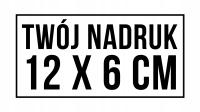 nadruk flex na koszulkę torbę różne kolory 12x6 cm