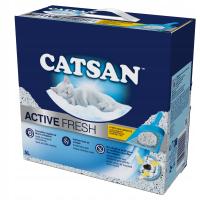 Наполнитель для кошачьего туалета CATSAN Active Fresh с активированным углем 5 л