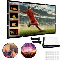 EKRAN PROJEKCYJNY,120 CALI SKŁADANY EKRAN PROJEKCYJNY, DO KINA, DOMOWEGO