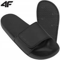 Klapki męskie 4F czarne tworzywo sztuczne oddychające