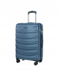 Средний дорожный чемодан на колесиках поликарбонат Пуччини синий PC032B-7a