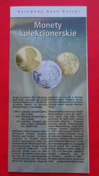 Folder 10 zł 2001 Henryk Wieniawski,stan I