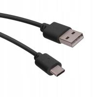 Kabel TelForceOne USB - USB typ C 1 m czarny