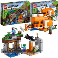 LEGO Minecraft 21166 Opuszczona Kopalnia + Siedlisko lisów 21178