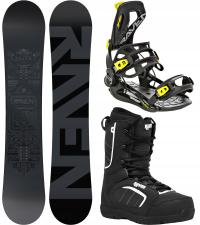 Zestaw Snowboard RAVEN Solid Steel 159cm Wide + FT360 Lemon XL + Target 45