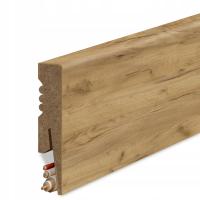 80x16 mm LISTWA PRZYPODŁOGOWA 8 cm DĄB CRAFT ZŁOTY MDF DEKORACYJNA COKÓŁ R2