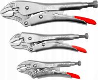 НАБОР ЗАЖИМНЫХ ПЛОСКОГУБЦЕВ МОРЗЕ 125, 180, 250 ММ YATO