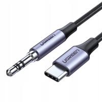 Kabel Ugreen AV143 minijack (3,5 mm) - USB typ C 1 m