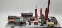 Zestaw nastawnia kominy magazyny infrastruktura fabryczna s. TT/H0 #G194