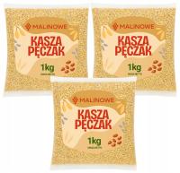 ZESTAW KASZA PĘCZAK 3x1kg KASZA JĘCZMIENNA ŚWIEŻA NATURALNA JAKOŚĆ PREMIUM