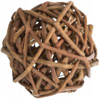 Piłka z wikliny dla gryzoni chomików szynszyli 6cm naturalna z wierzby