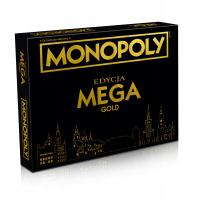 Gra planszowa Winning Moves Monopoly MEGA Gold EDYCJA DELUXE GOLD